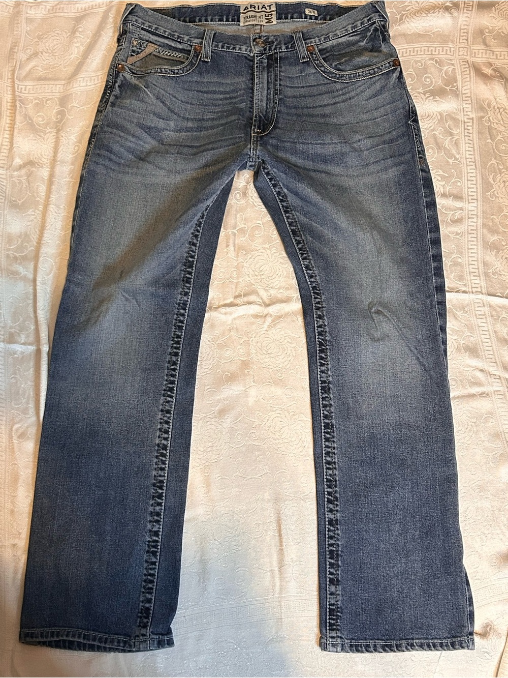 Ariat Men's Medium Wash Straight Jeans